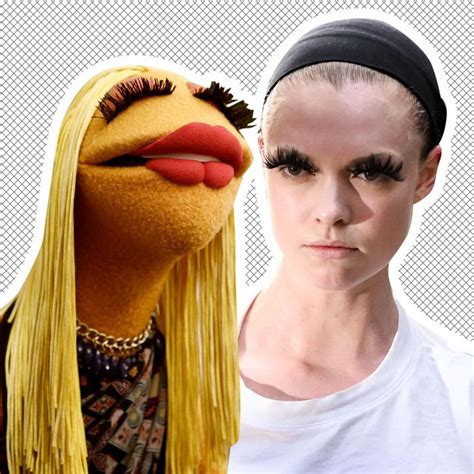 muppets with long eyelashes.